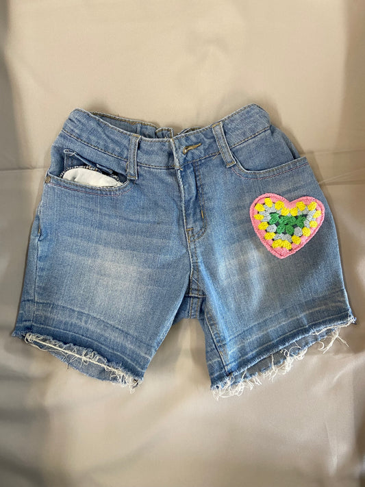 Heart Denim Shorts, 10