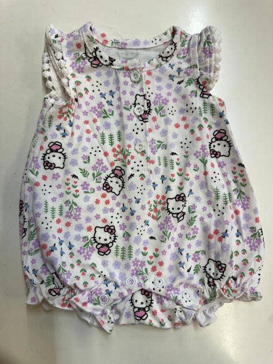 Floral Hello Kitty Romper, Newborn