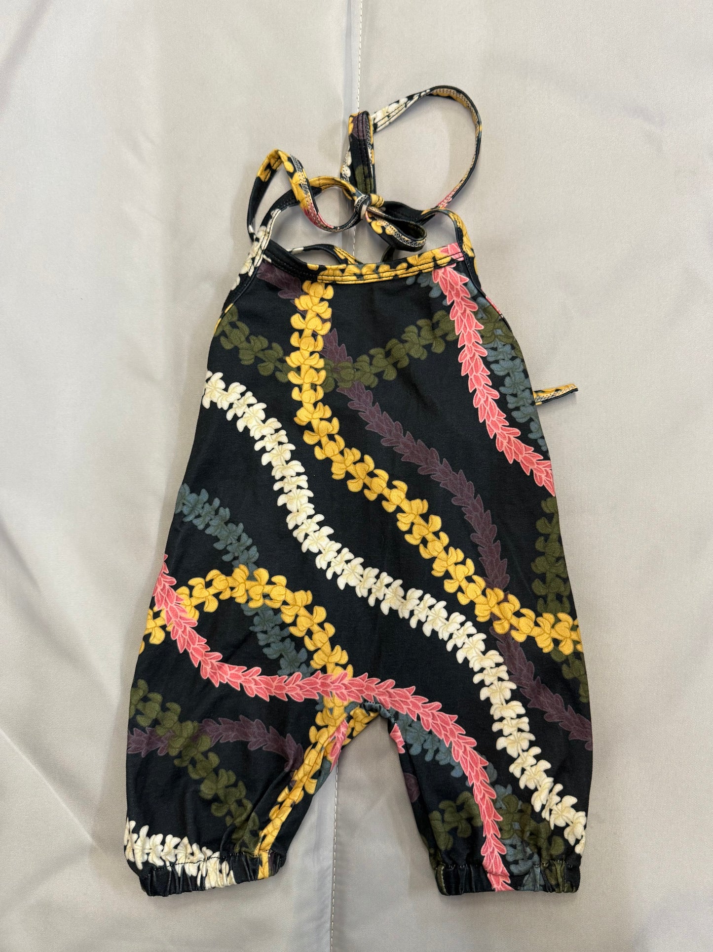 Mahinaohoku Lei Halter Romper, 0-3m
