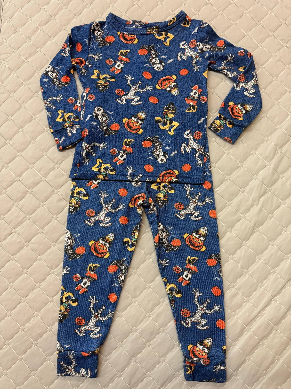 Halloween Dark Blue Pajama Set, 3t