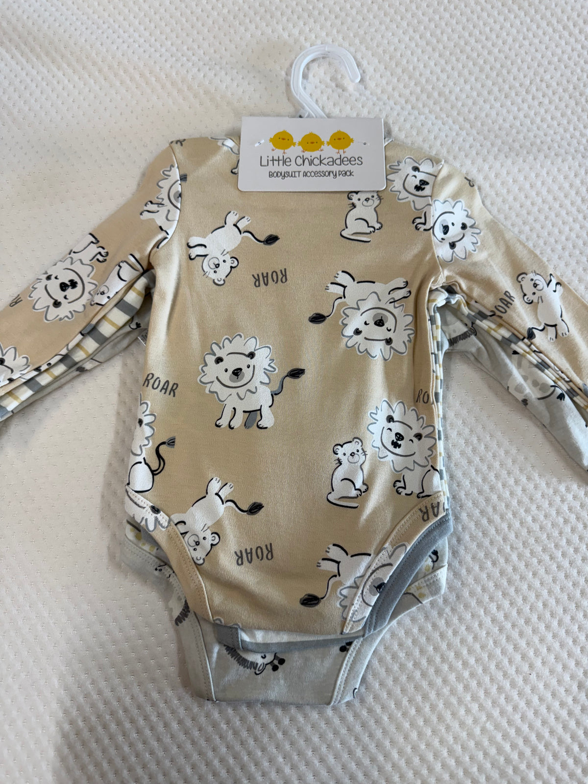 New Lion Bodysuit 5pk, 6-9m