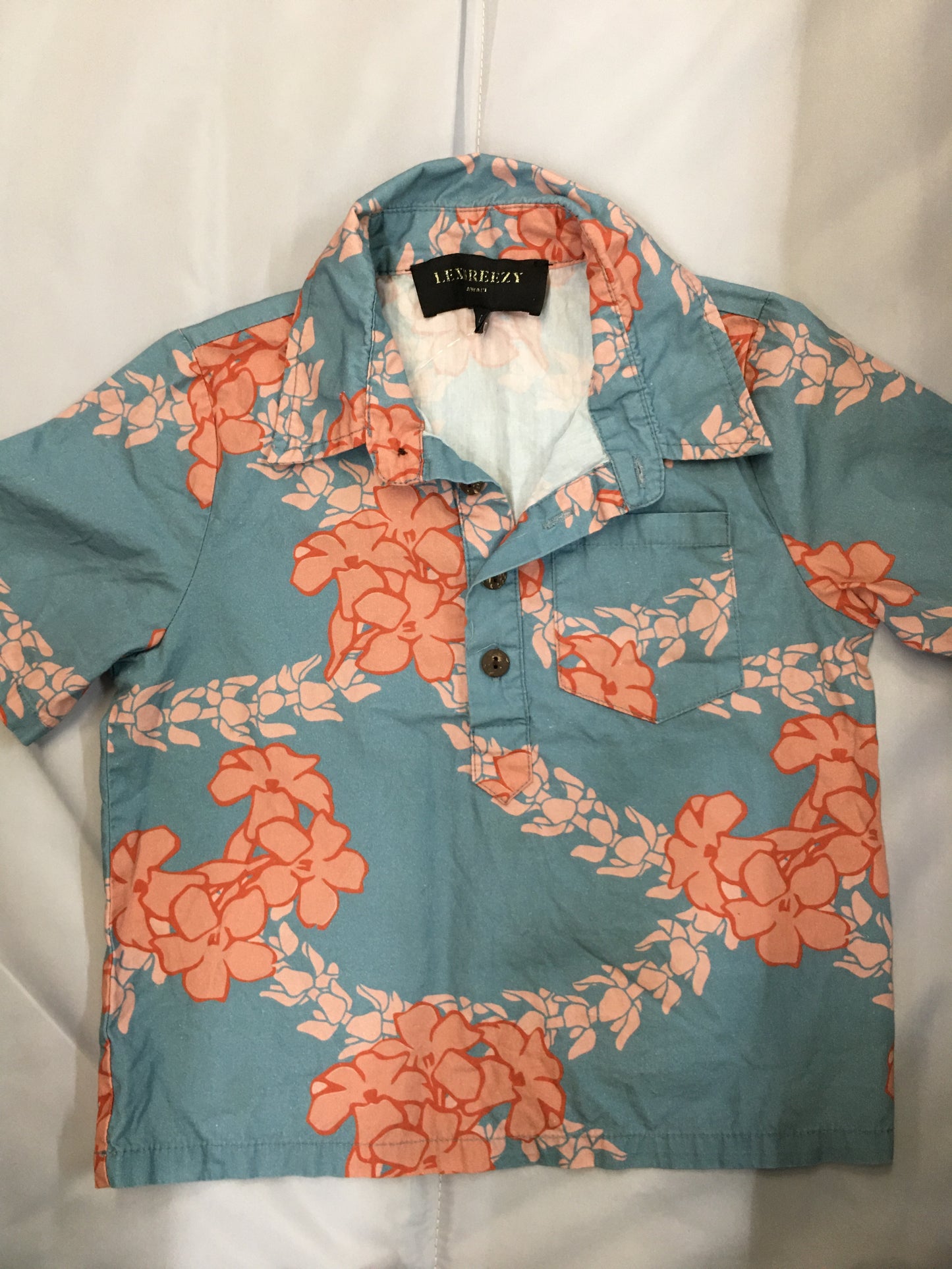 Lex Breezy Blue Collared Shirt, 4