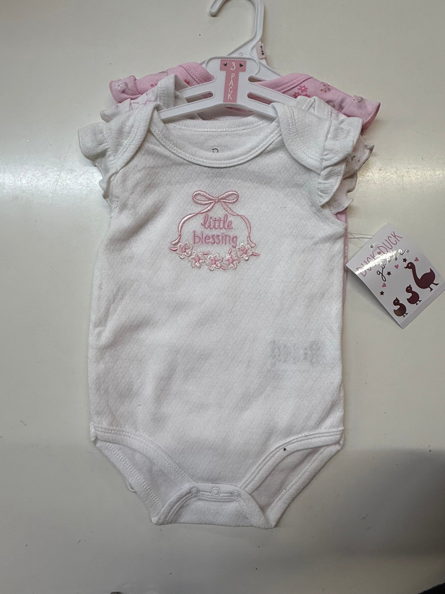 New Little Blessing Bodysuit 3pk, 6-9m