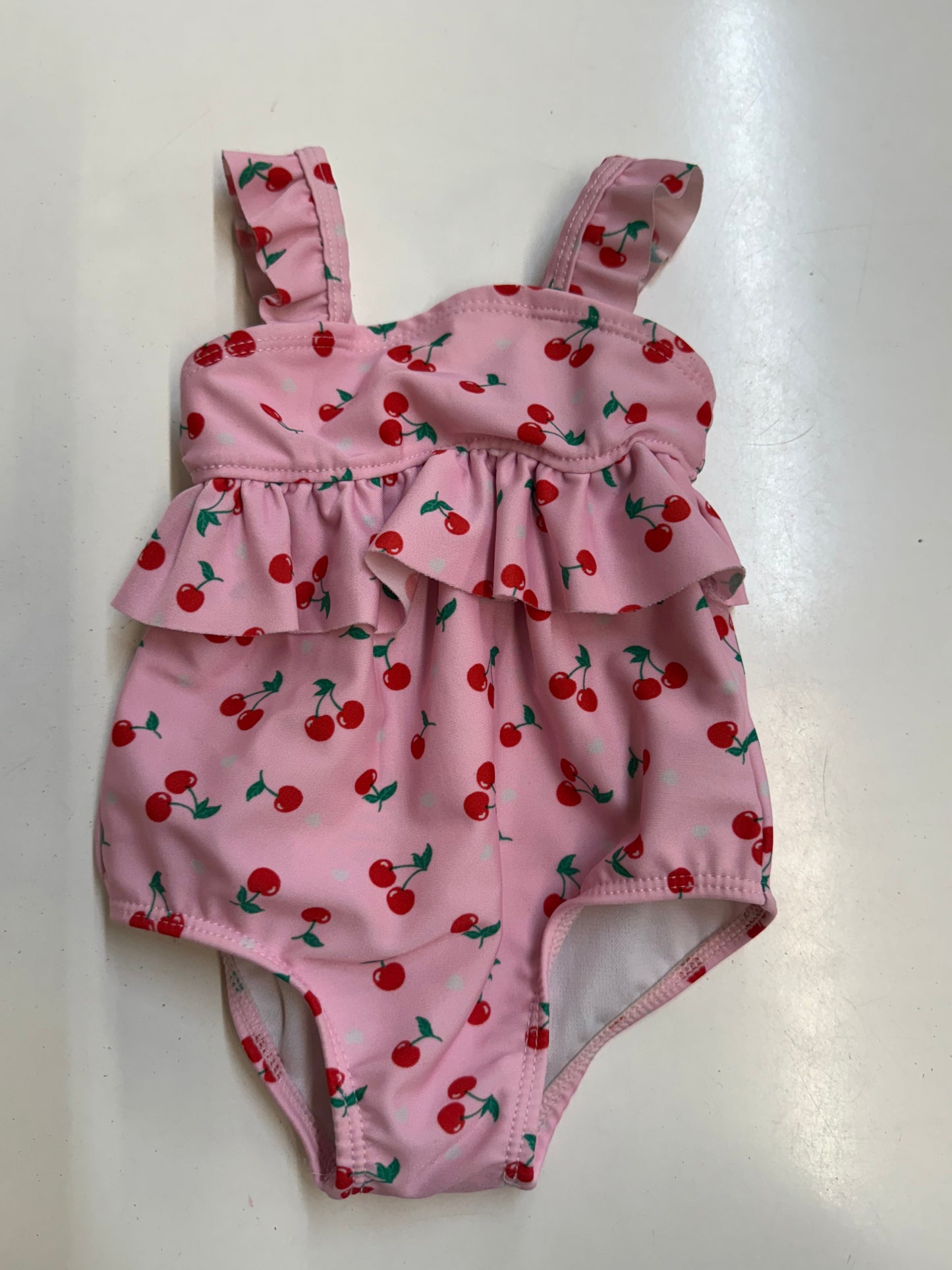 Pink Cherry Swimsuit, 0-3m
