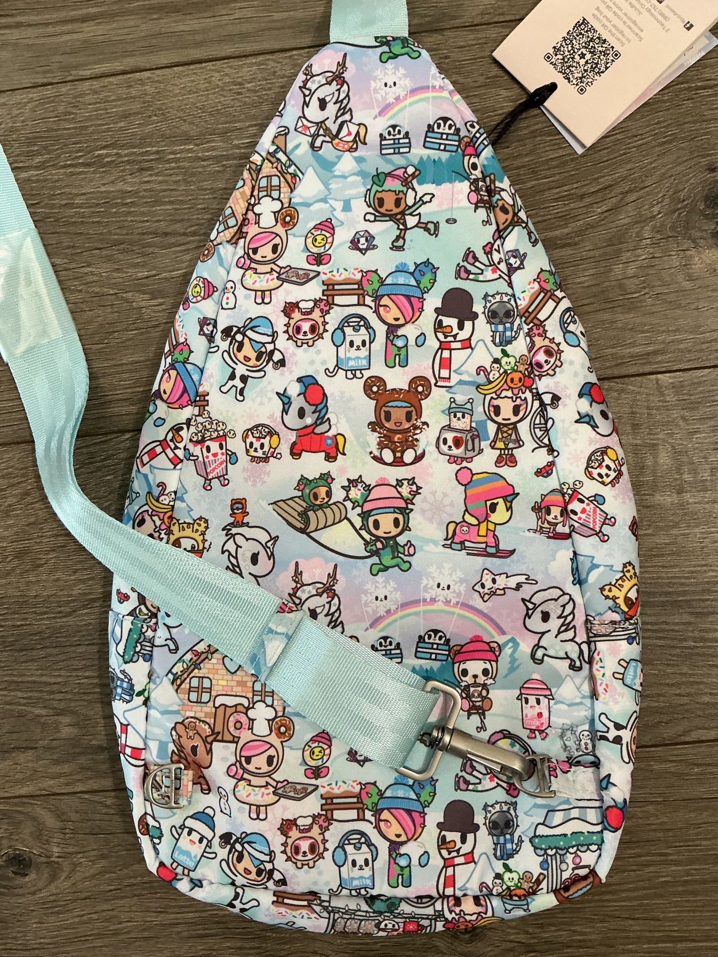 tokidoki Snow Day Crossbody Sling Diaper Bag — Ice Blue