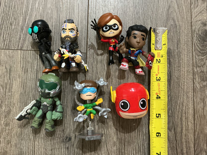 Mystery Minis Super Heroes etc Mini Figures  Loose Lot Bobble head
