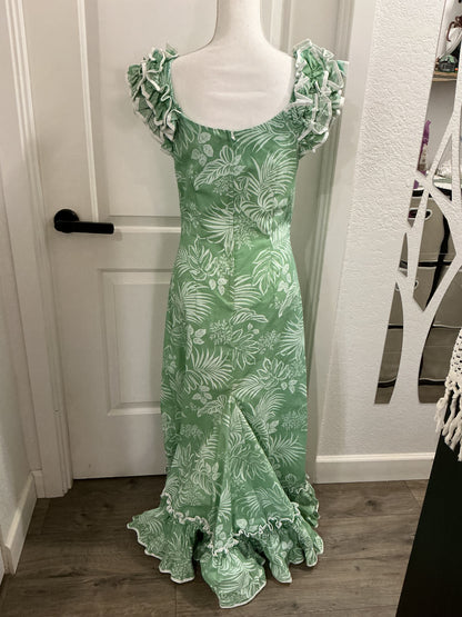 NWOT KY’s Hawaii Vintage Ruffle Hawaiian Dress S, XL