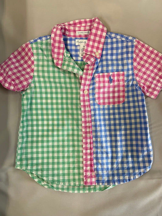 Ralph Lauren Colorful Collared Shirt, 18m