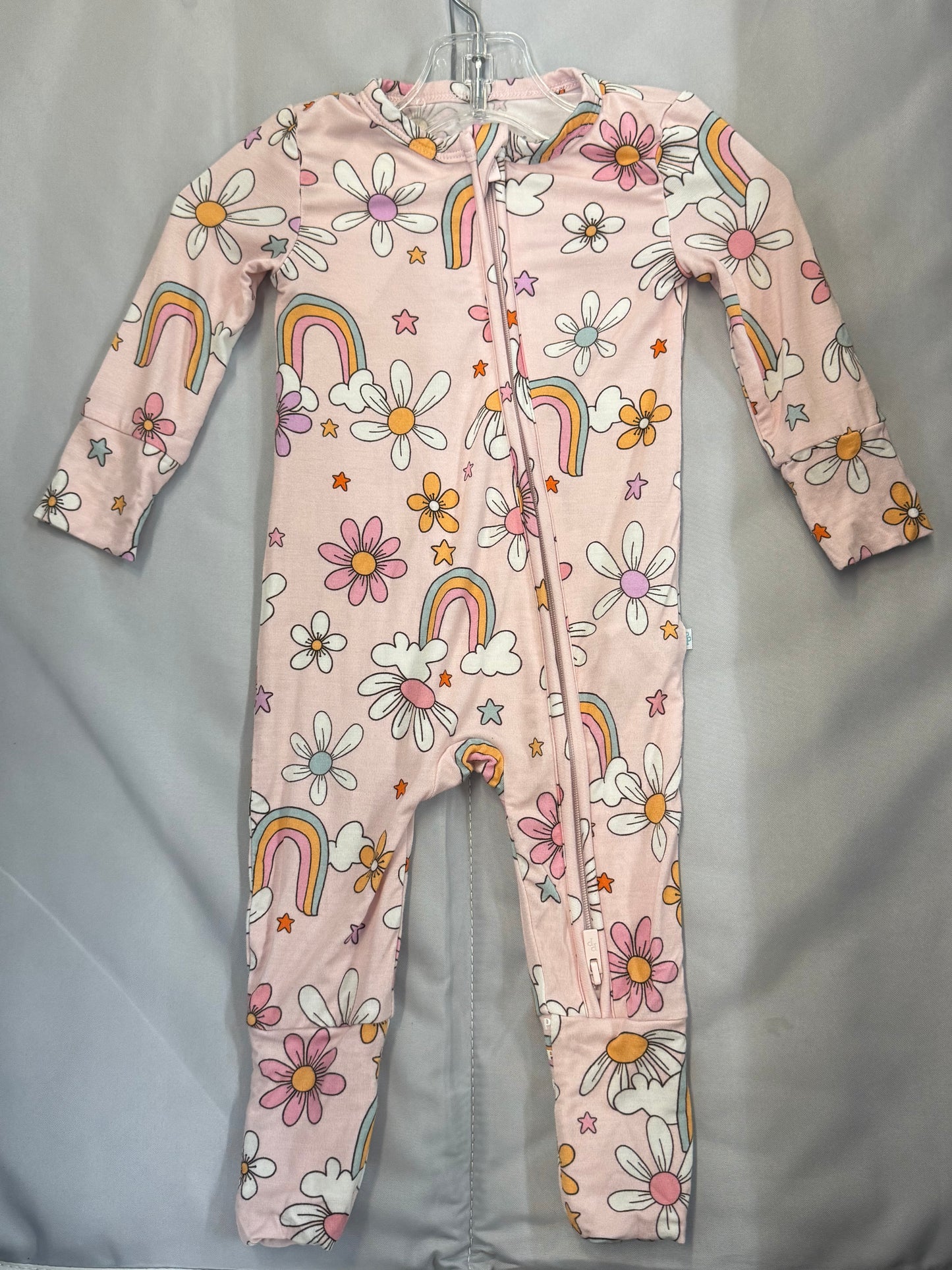 Posh Peanut Pink Coverall, 3-6m