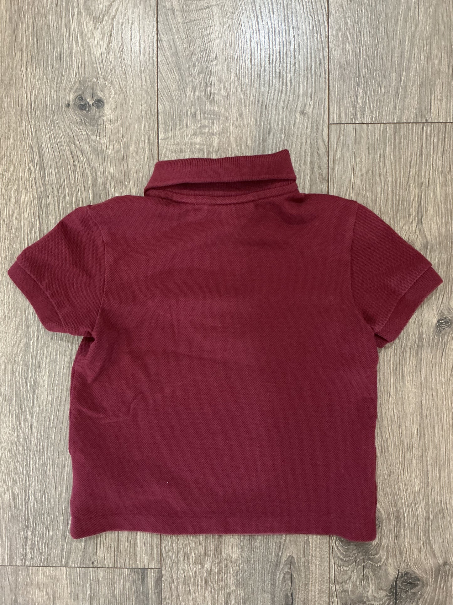 Lacoste Classic Pique Polo Shirt Maroon Short Sleeve Polo Shirt Boys 2 Years