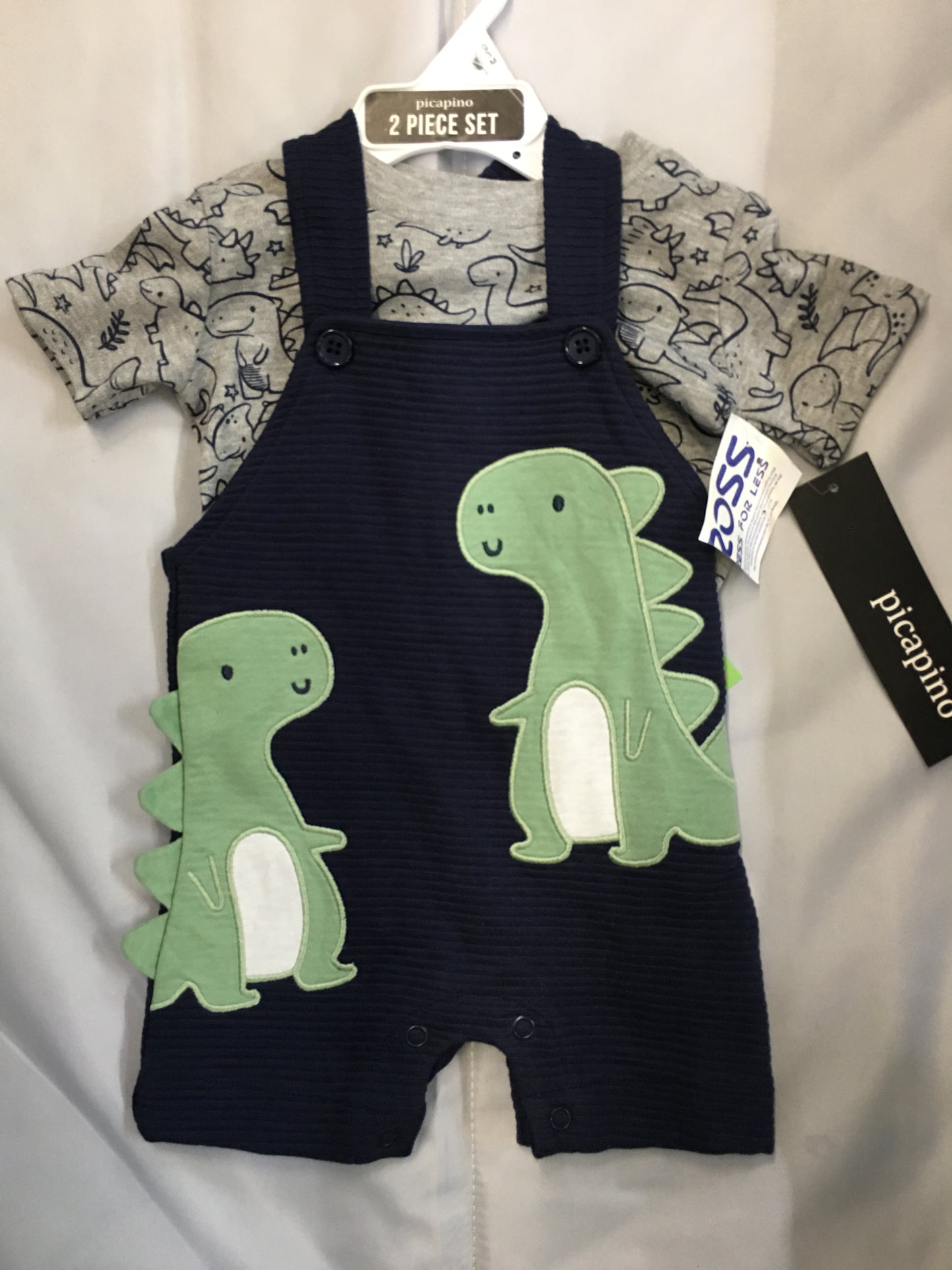 New Dinosaur 2 piece, 0-3m