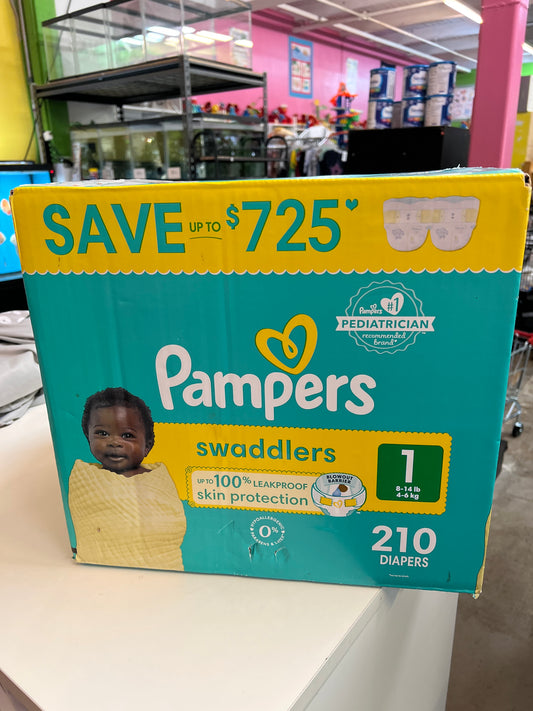 New Pampers Diapers, Size 1