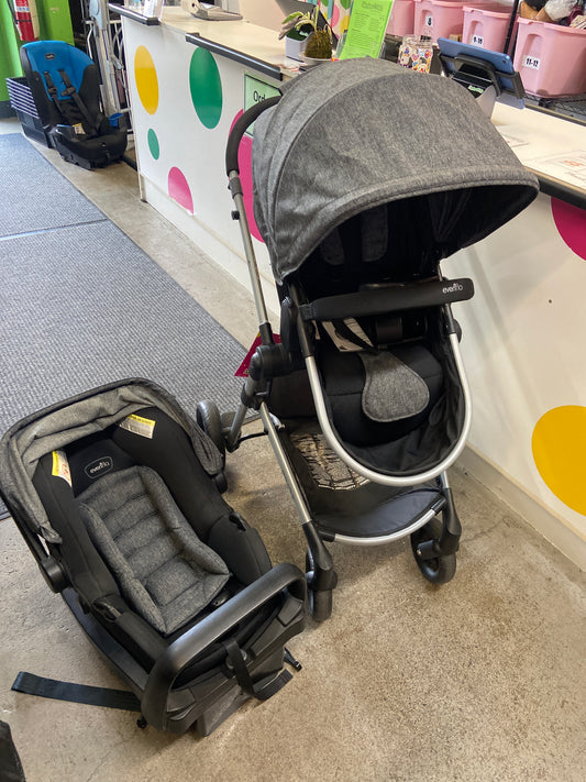 Evenflo Pivot Stroller + Free Car Seat/Base