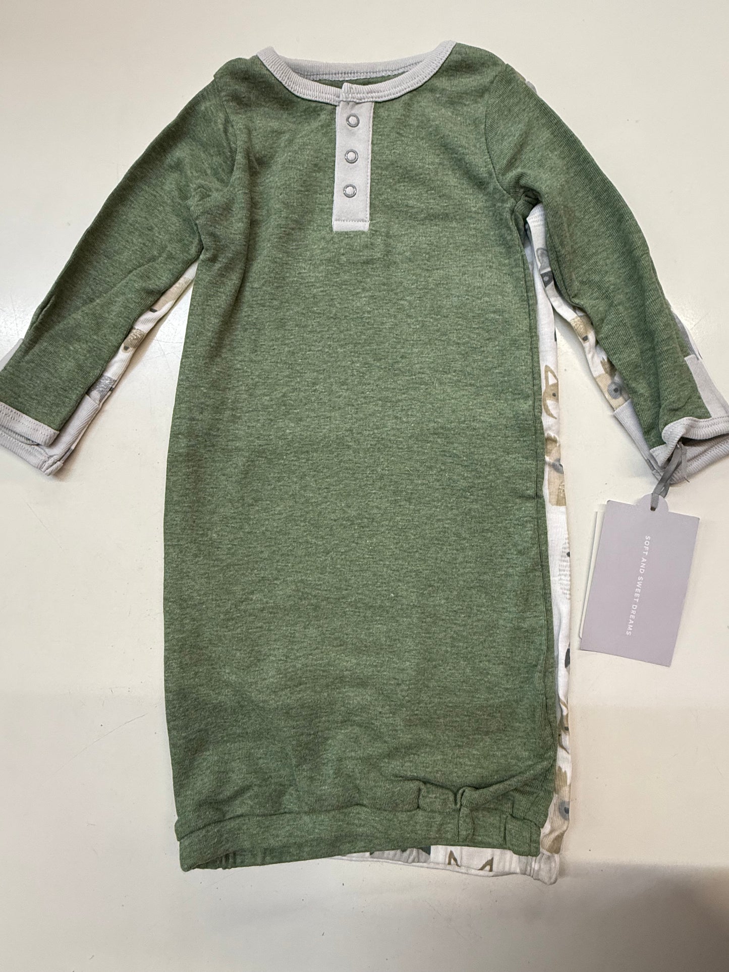 New Cloud Island Gown, 0-3m