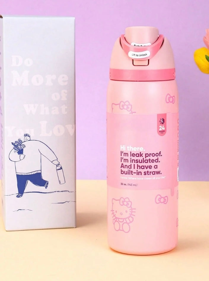New Hello Kitty Owala FreeSip Water Bottle, 32oz