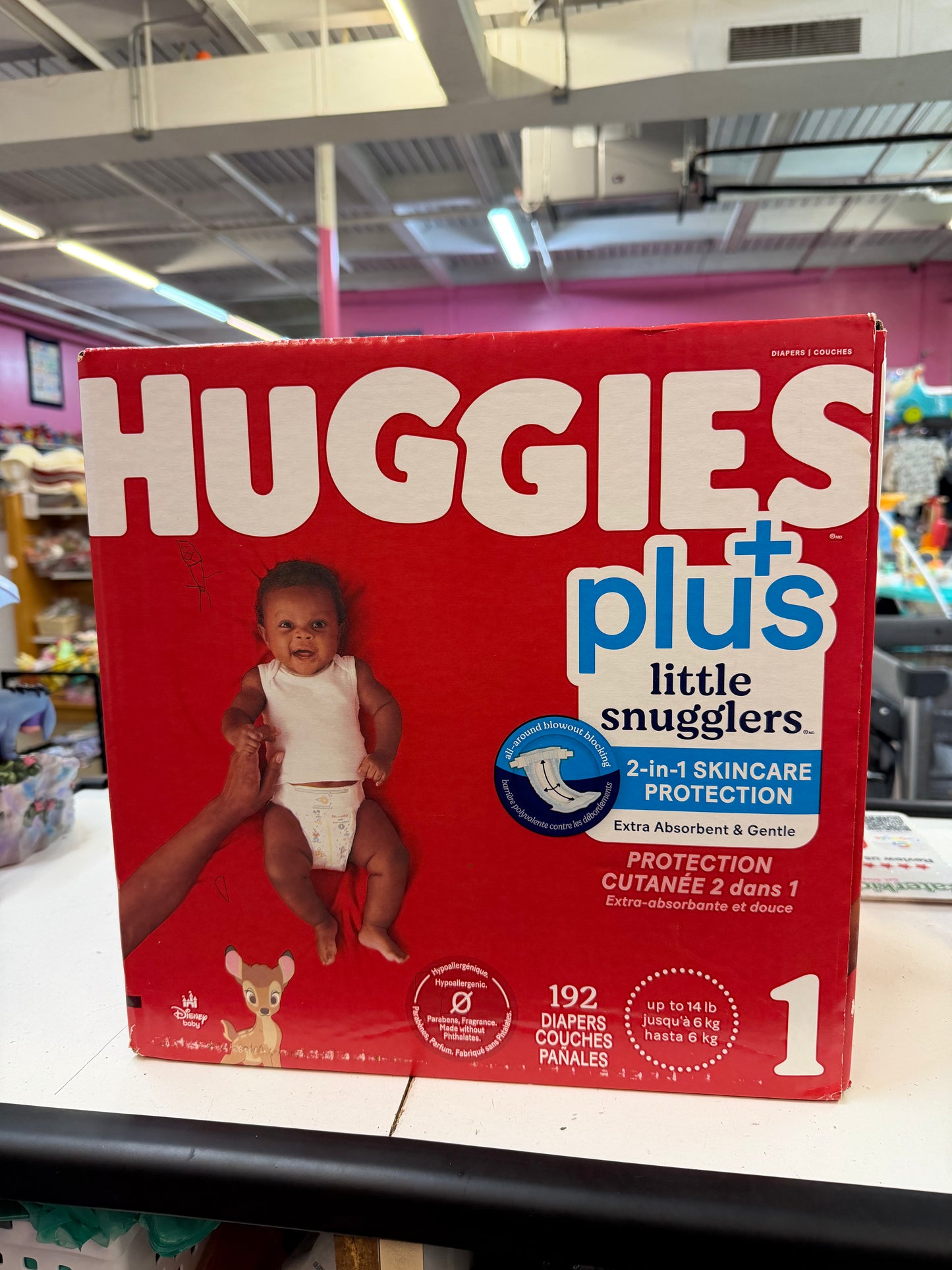 New Huggies Diapers, Size 1
