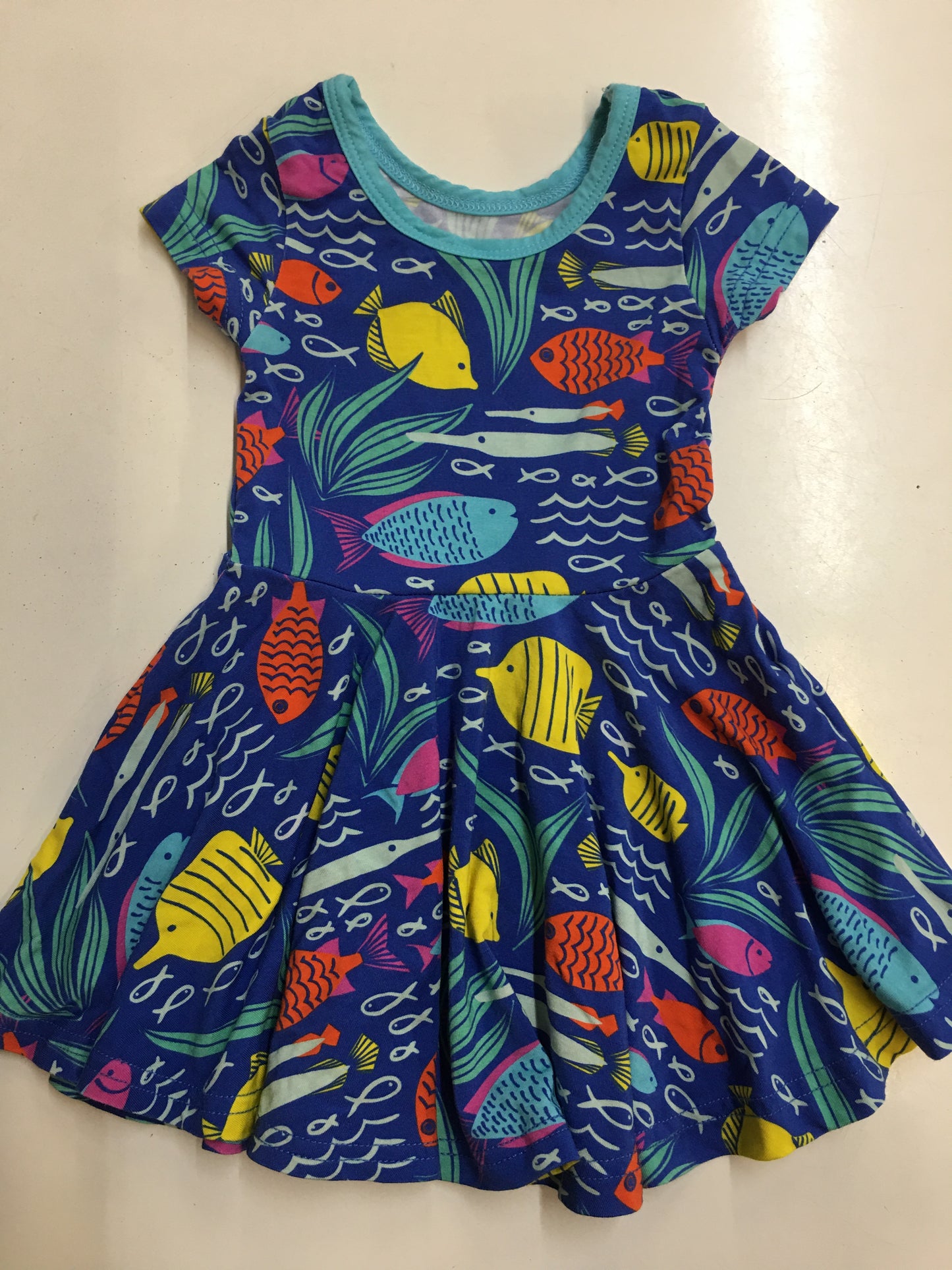 Coco Moon Fish Dress, 0-6m