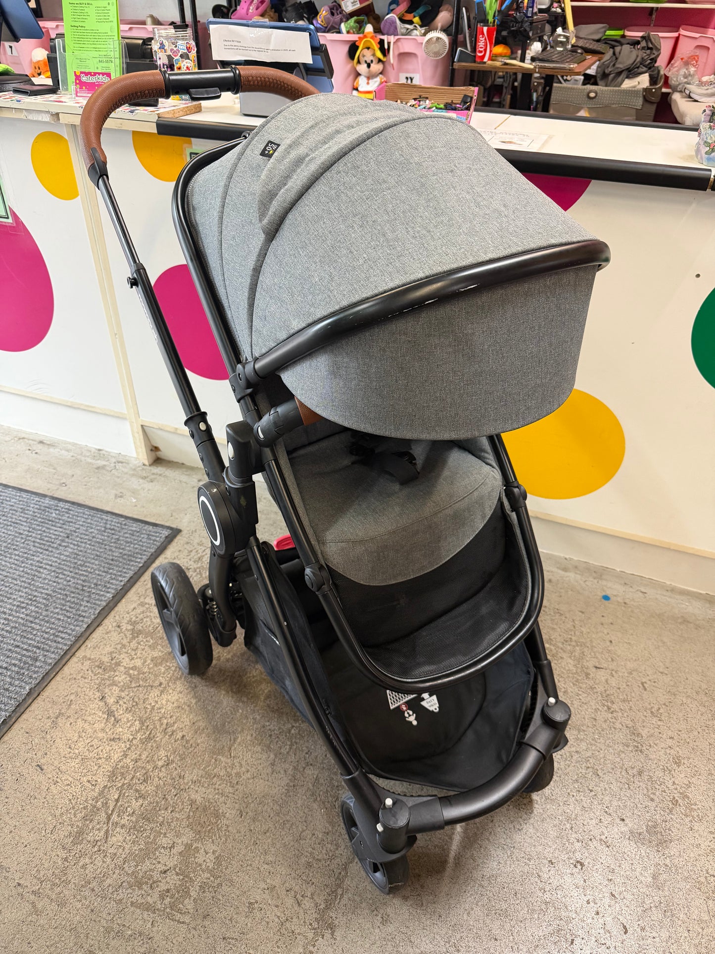 MomPush Stroller, Grey