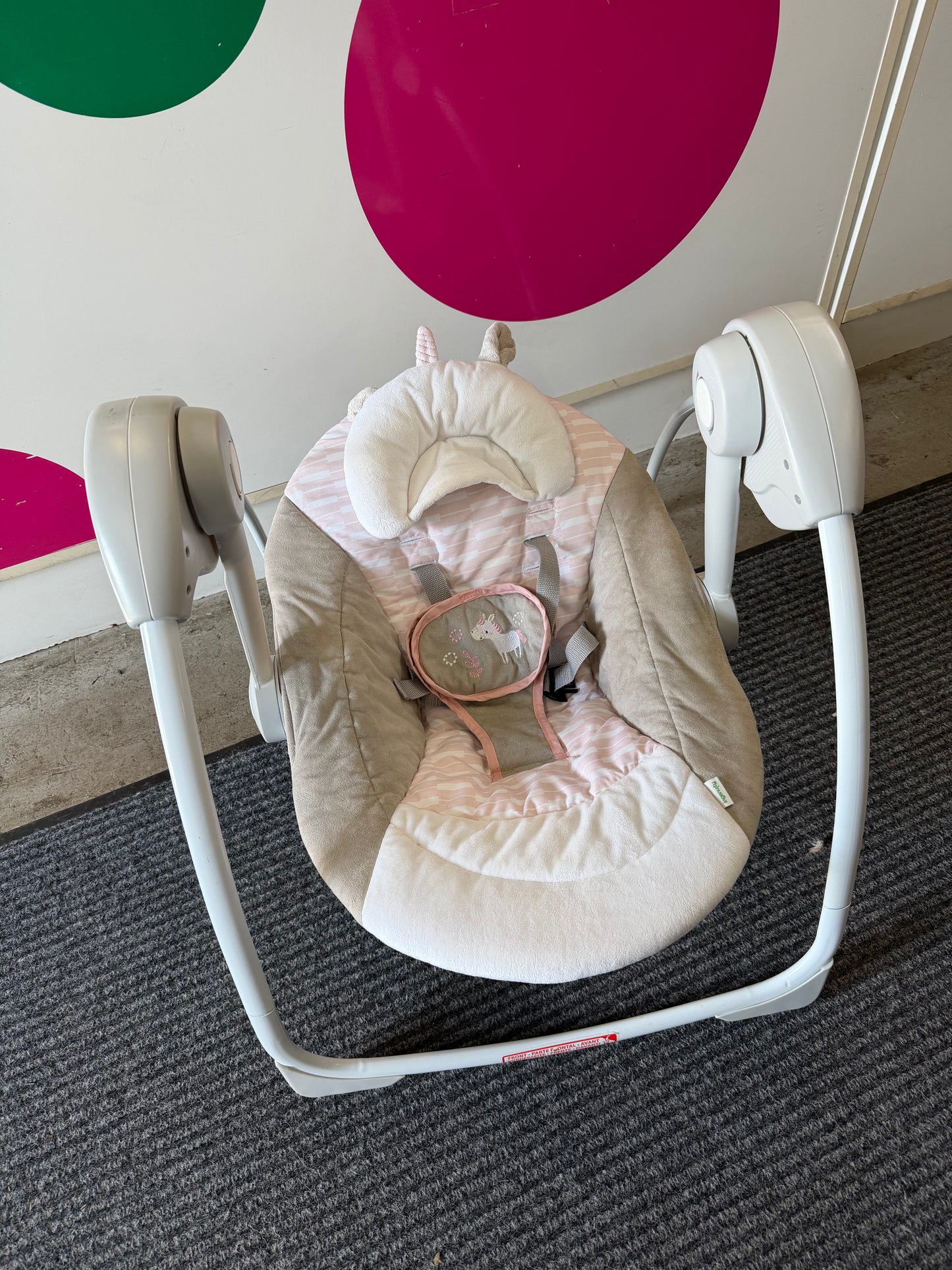 Ingenuity Swing, Pink Unicorn