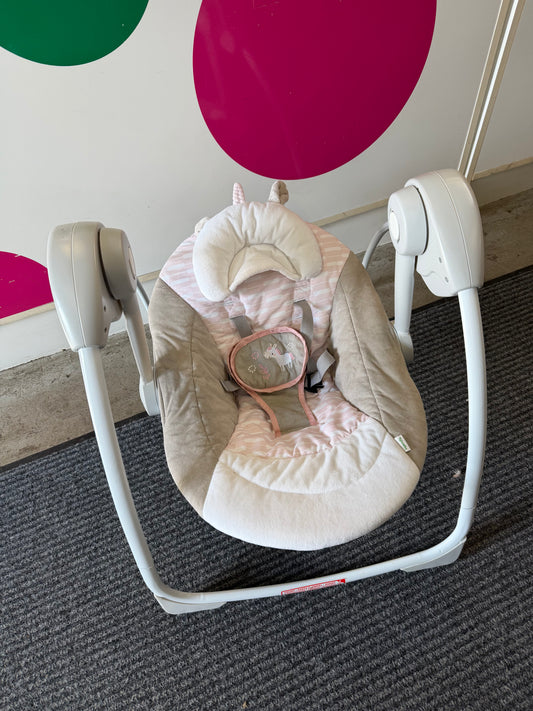 Ingenuity Swing, Pink Unicorn