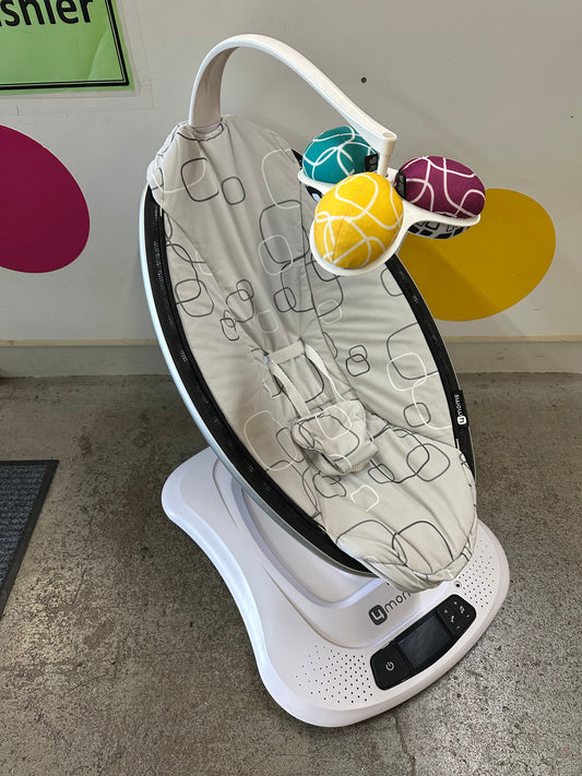 4moms Bluetooth Mamaroo Swing, Square Plush