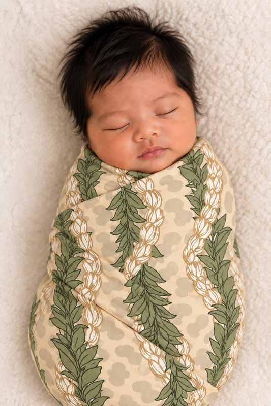 Little Manini Cheetah Maile Swaddle