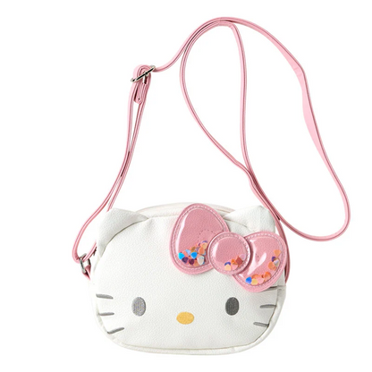 Sanrio Hello Kitty Kids' Face-Shaped Shoulder Bag Pink New