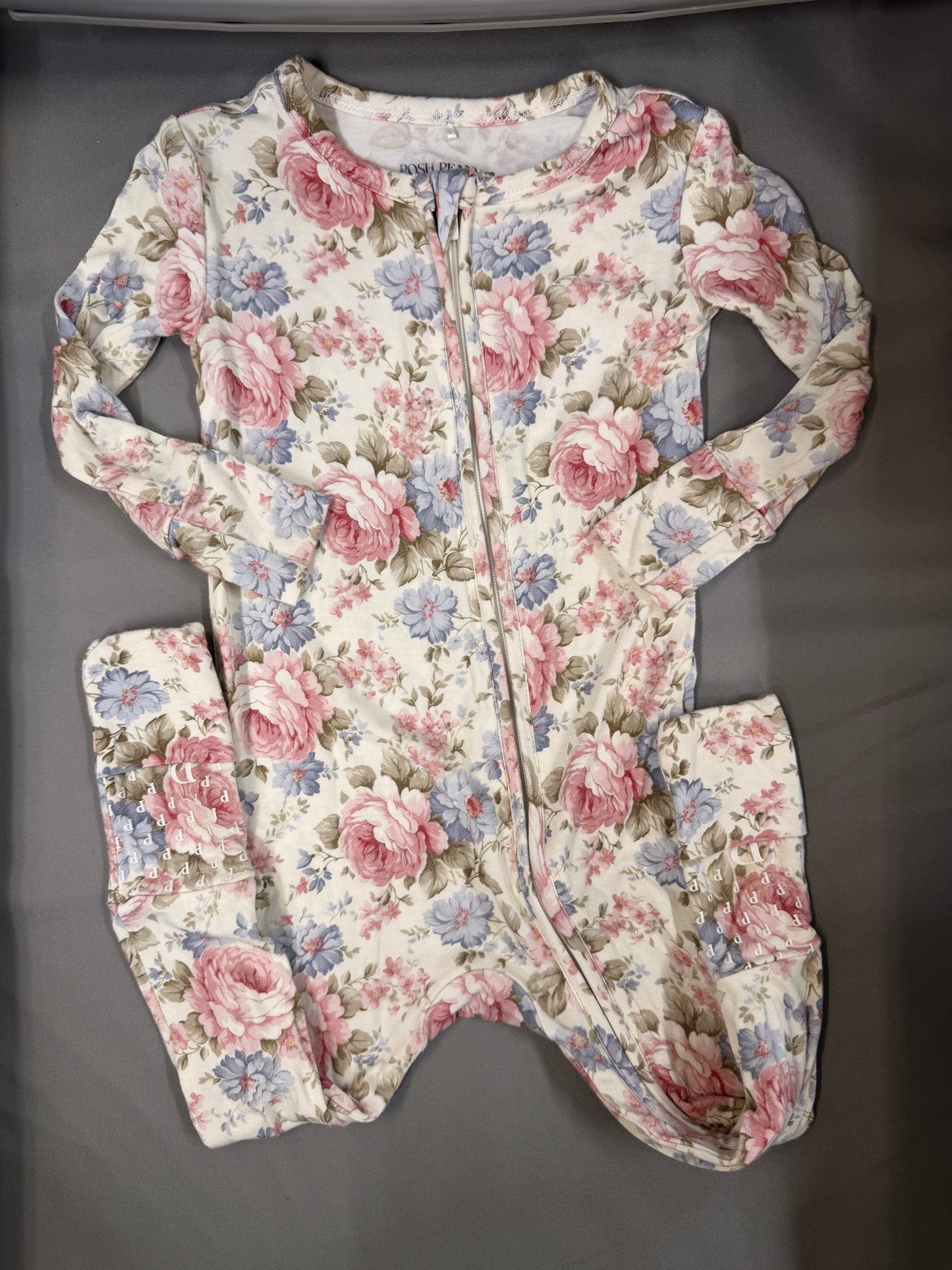 Posh Peanut Pink Onesie, 9-12m