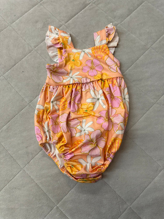 Kulewa Co Sunrise Shell Hauoli Romper, Size 18-24M