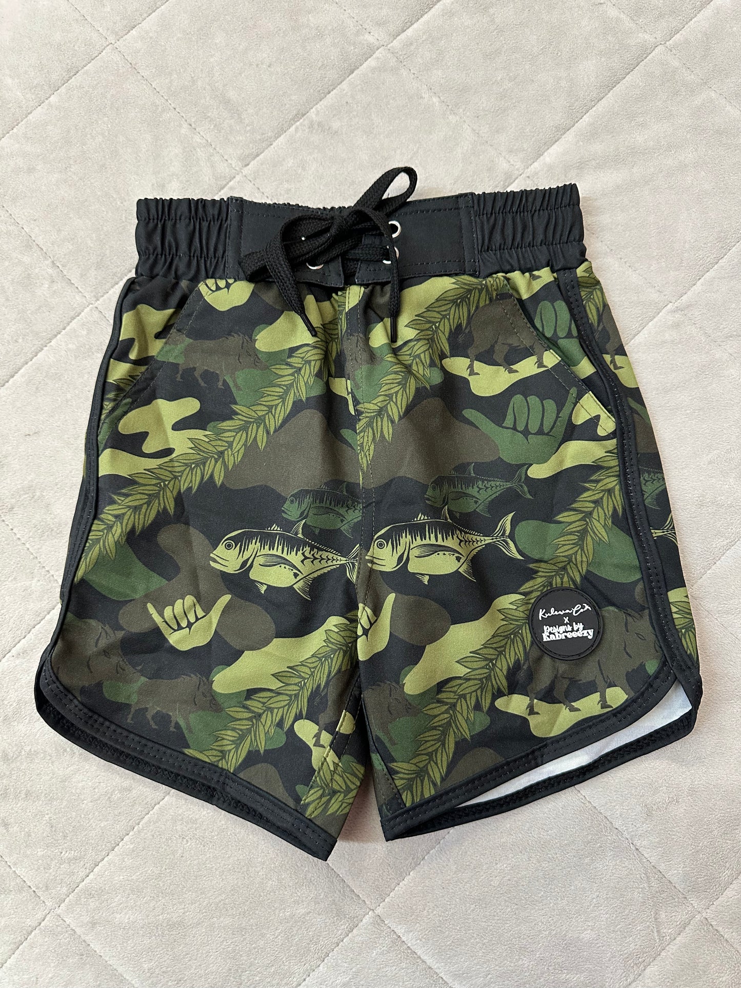 Kulewa Co KLC x DBK Boys Swim Shorts, Size 12-18M