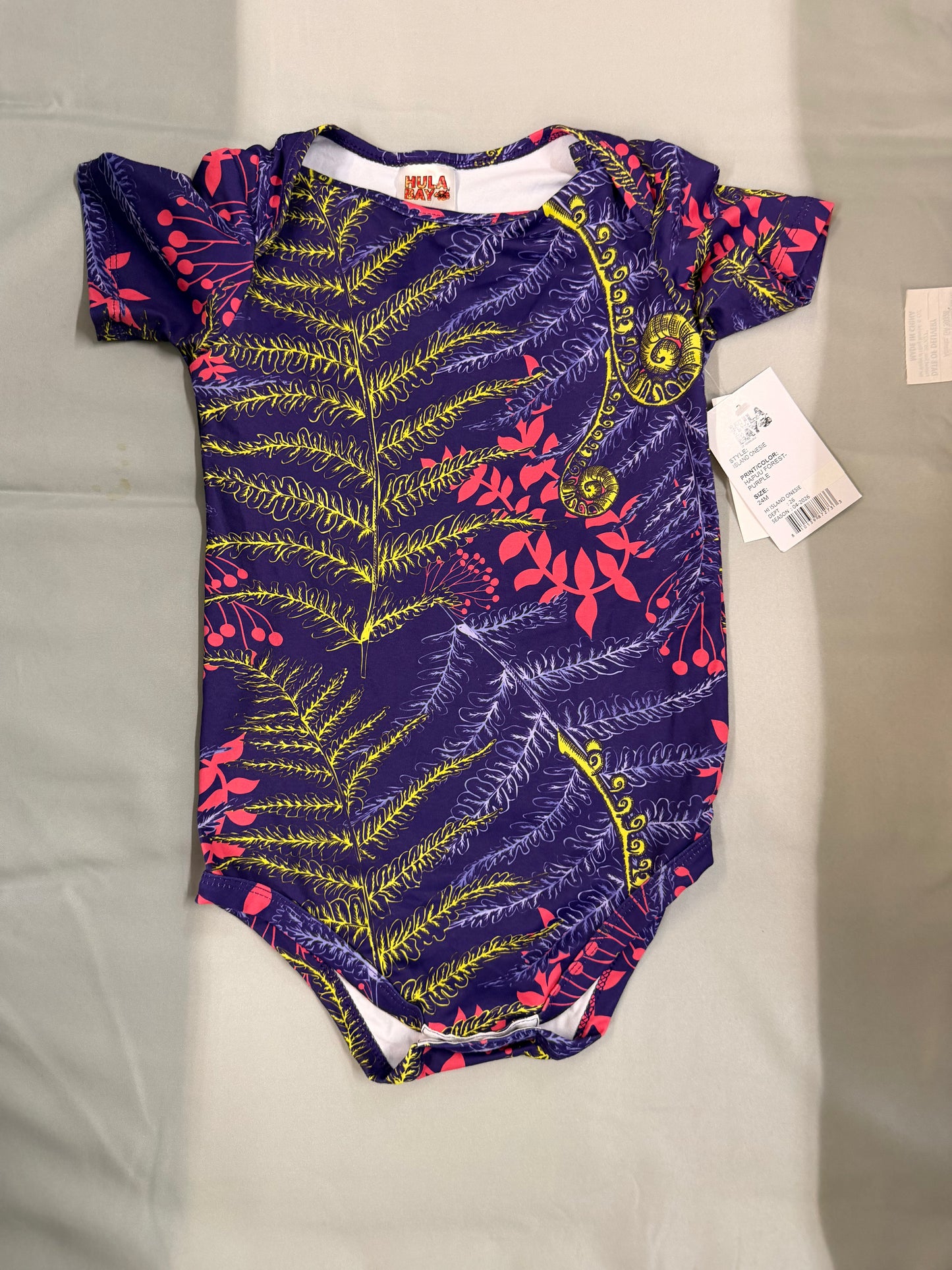 New Hula Bay Fern Onesie, 24M