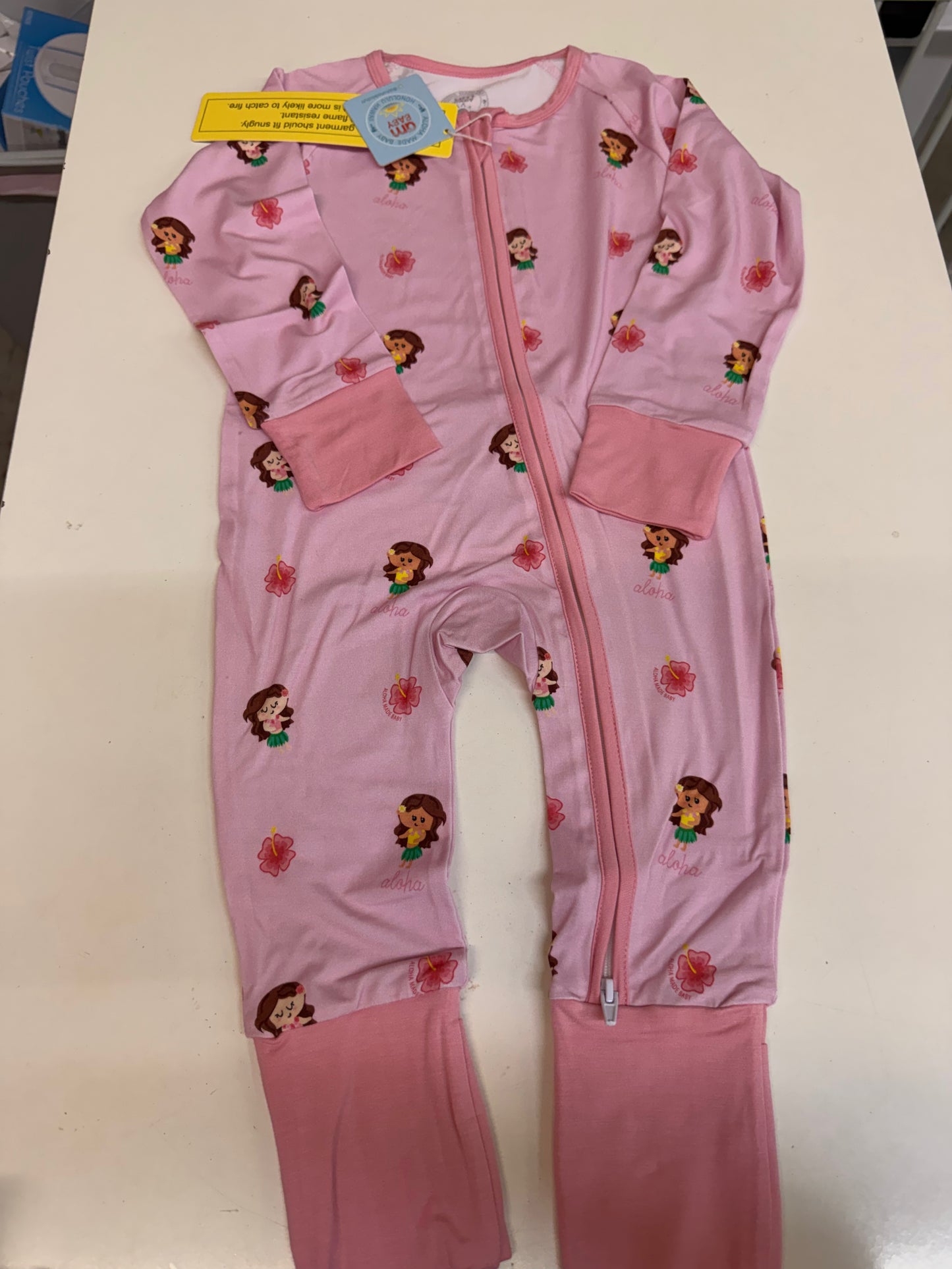 New Aloha Made Hula Dancer Romper, 18-24M
