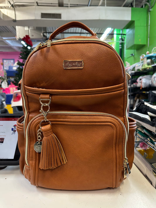 Itzy Ritzy Diaper Backpack, Brown