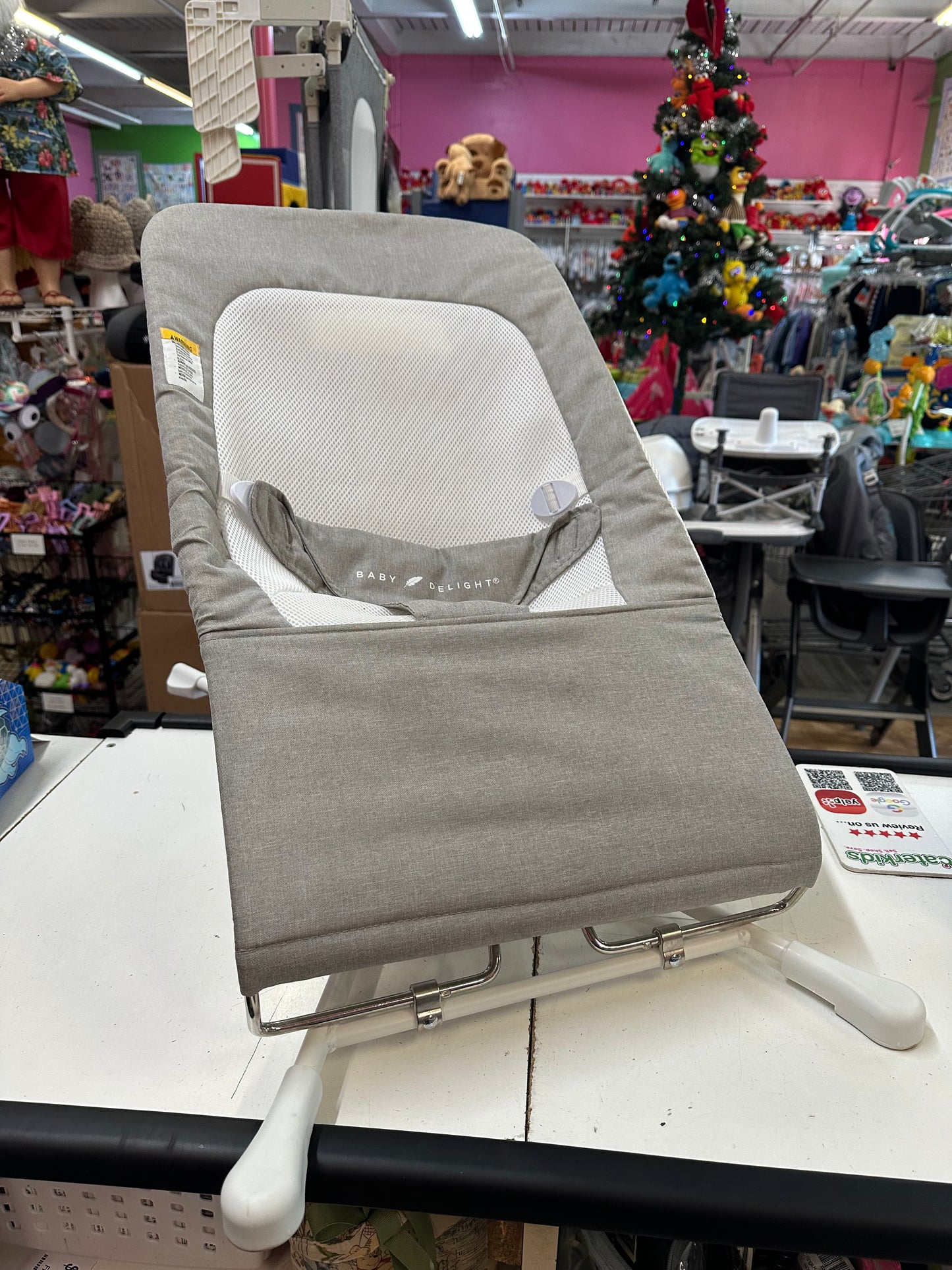 Baby Delight Bouncer, Light Grey