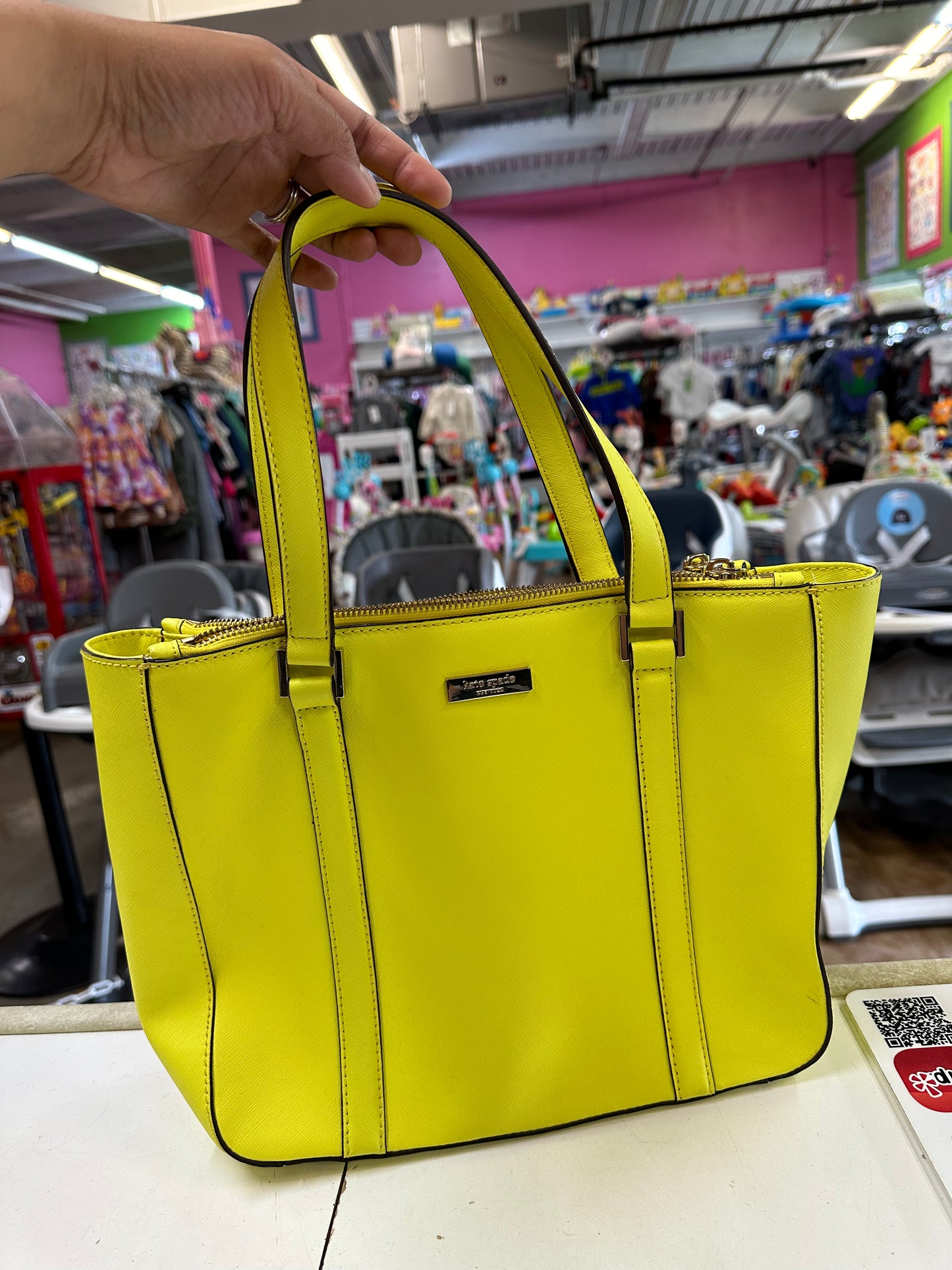 Kate Spade Purse, Neon Yellow