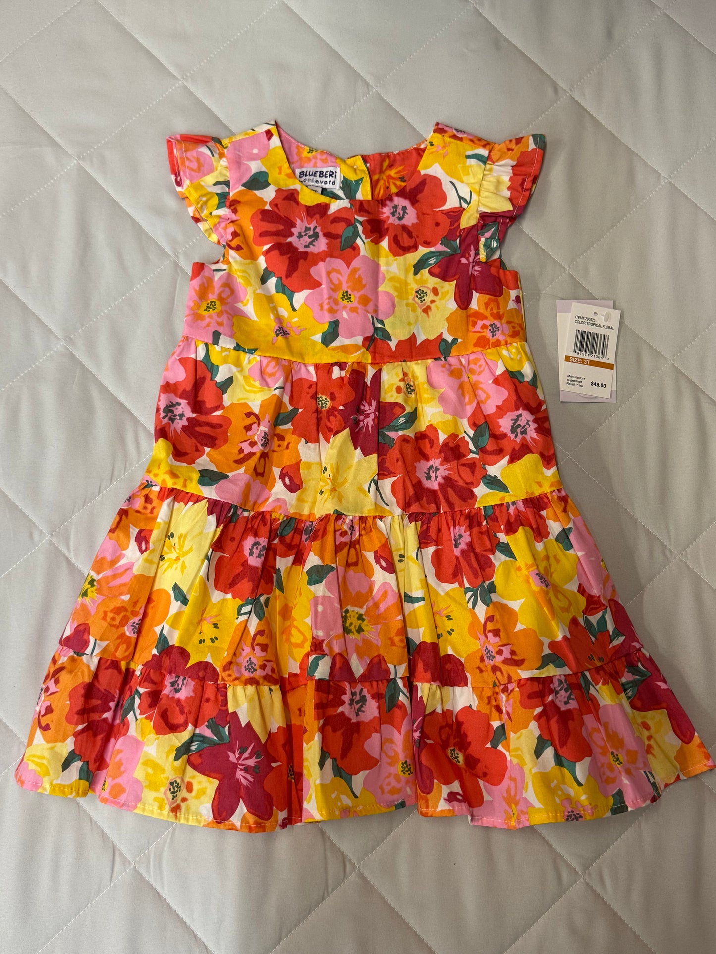 New Blueberi Boulevard Dress, 3T