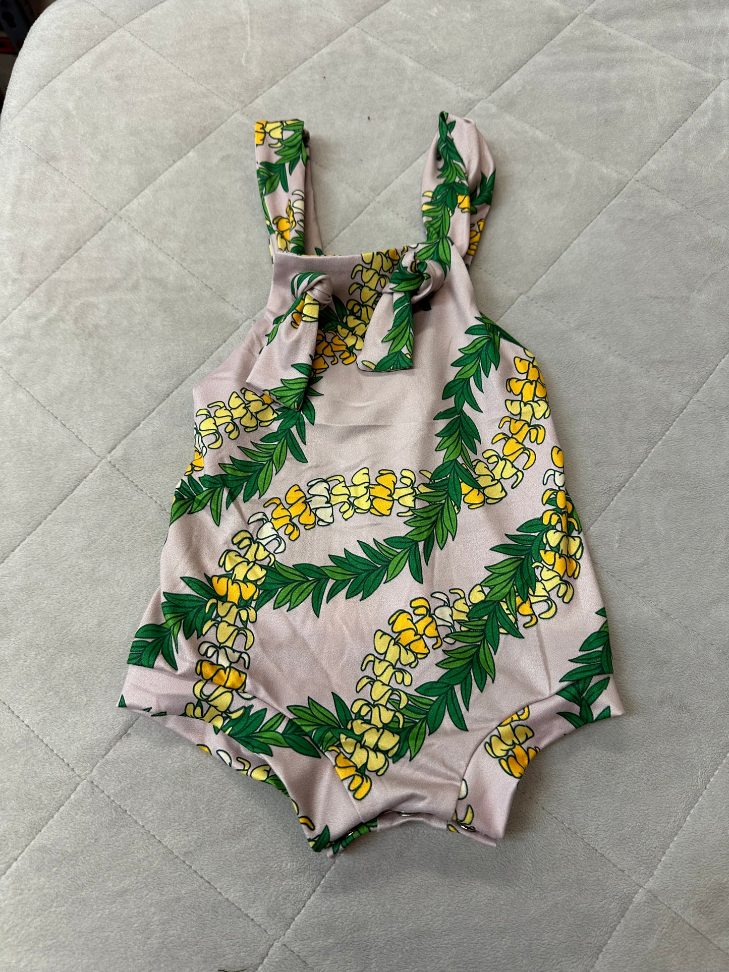 Puakenikeni Maile Lei Knot Romper