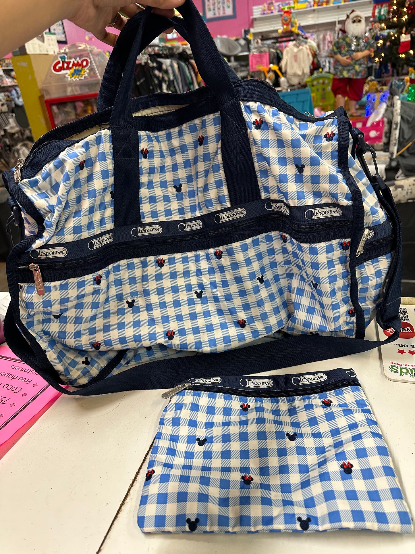 Disney Lesportsac Duffle W/Pouch