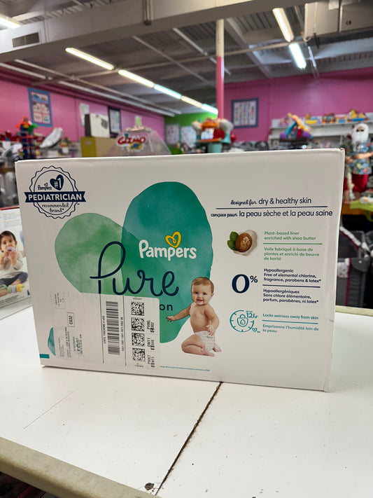 New Pampers Pure Diapers, Size 2