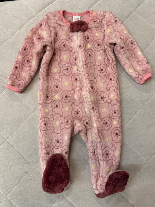 Winnie the Pooh Footed Onesie, 0-3m