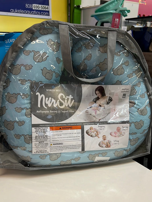 NurSit Nursing Pillow, Blue