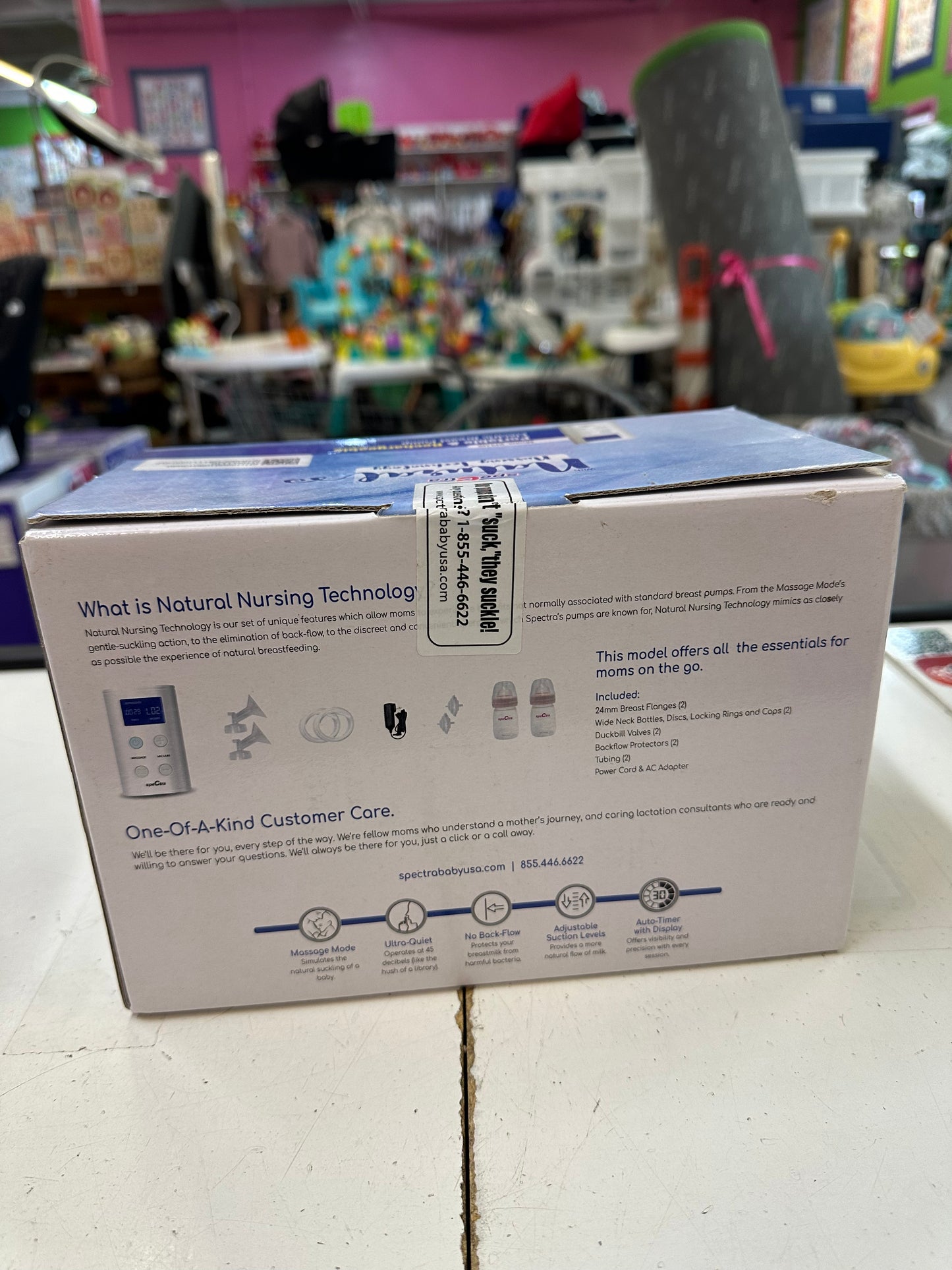Unused Spectra 9Plus Portable & Rechargeable Breast Pump