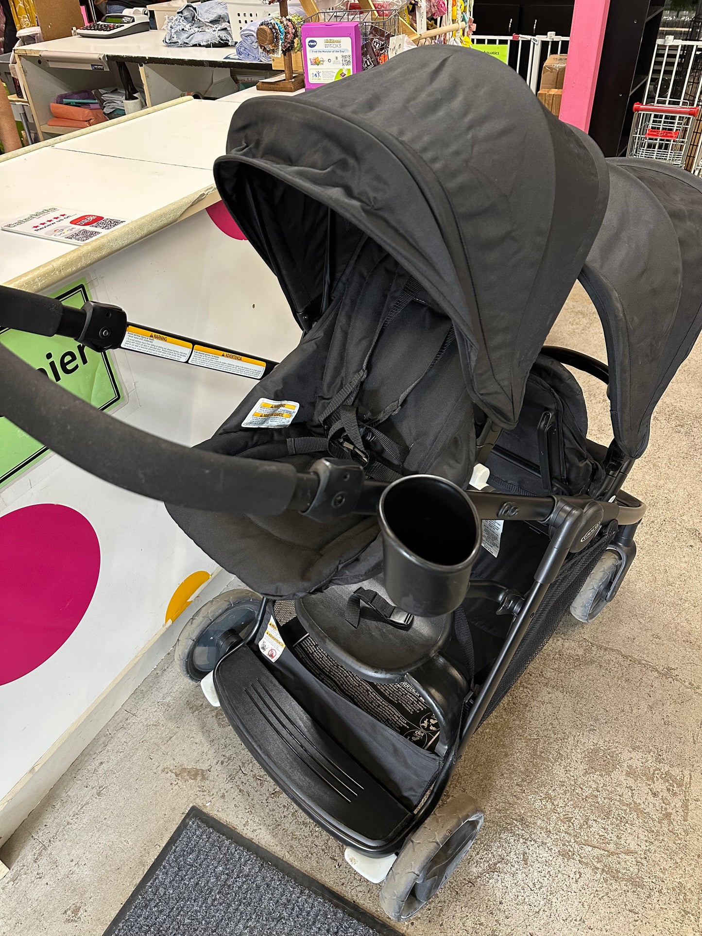 Graco 2.0 Double Stroller, Black