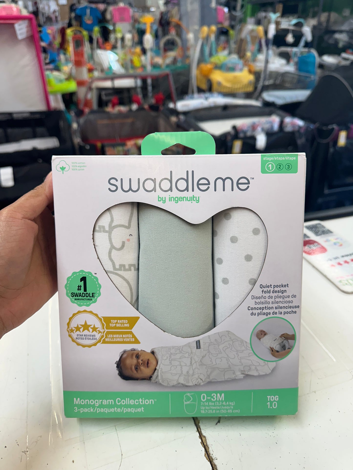 New Swaddle Me Swaddles, 3pk