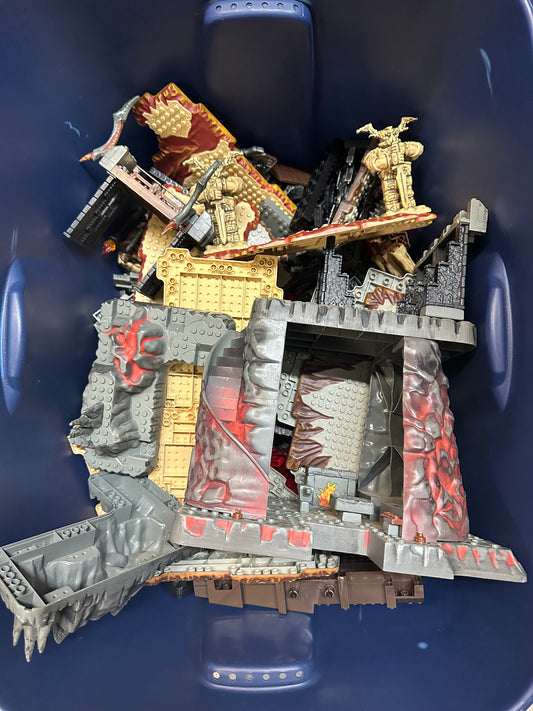Assorted Lego with Bin
