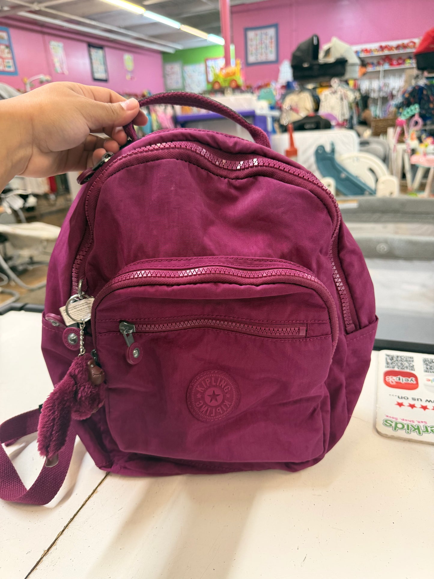 Kipling Mini Backpack, Magenta