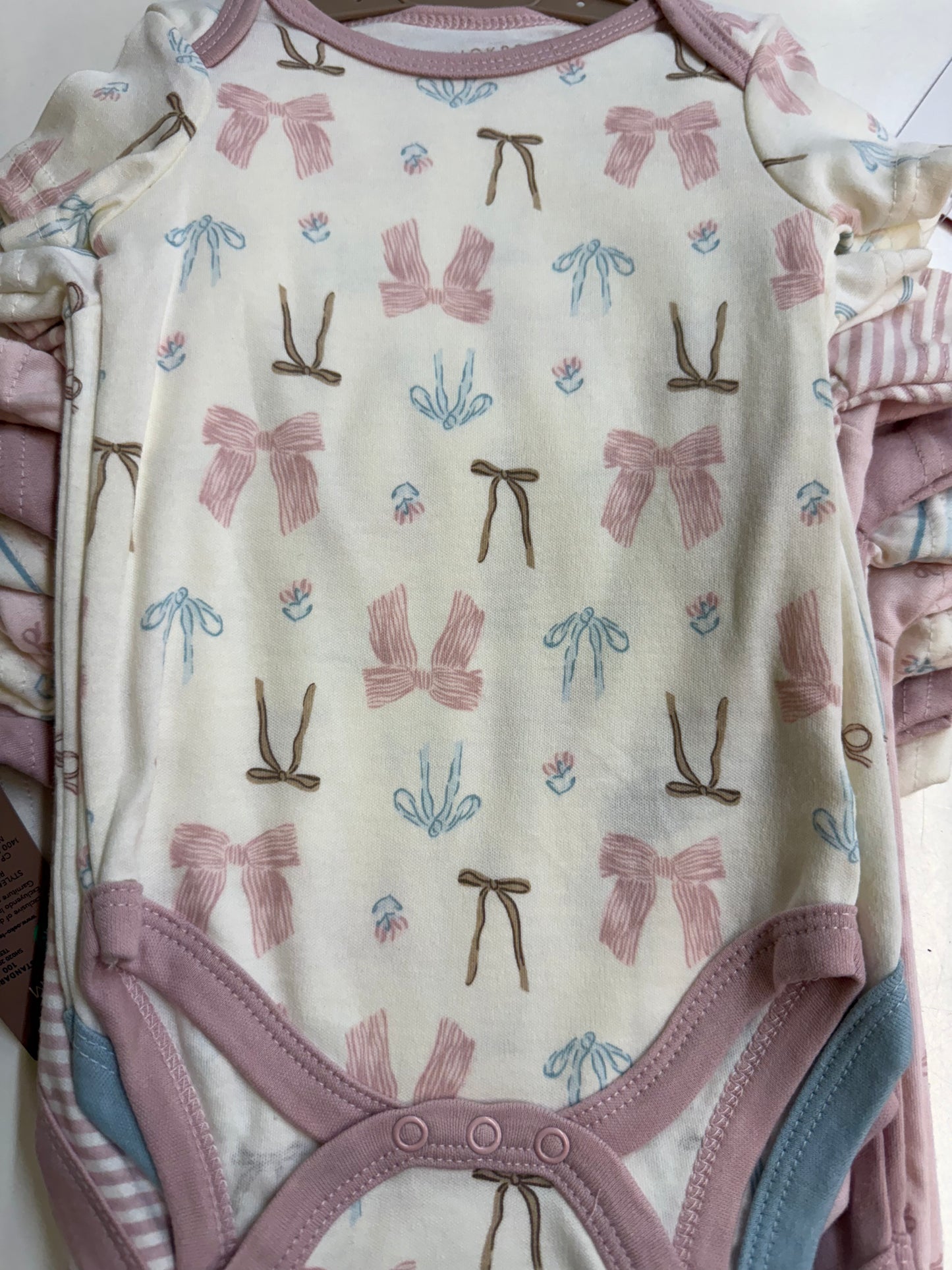 New Daddy’s Girl Bow Bodysuits 10pk, 6-9m