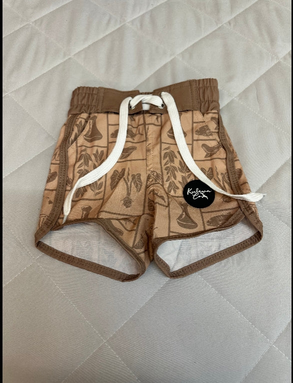 Kulewa Co Patchwork Board Shorts, 7-8