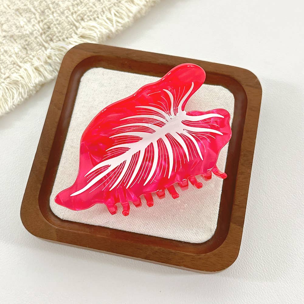 Kalo Hair Claw Clip: Red/Pink