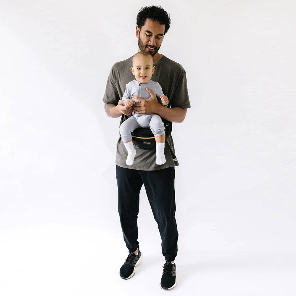 The Tushbaby Hip Carrier: Black & Gold / Tushbaby